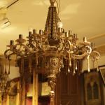 Heritage Brass Chandelier.